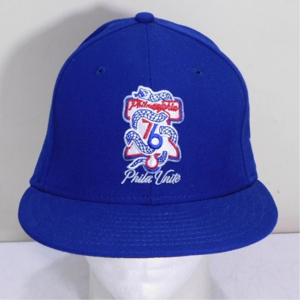 New Era Philadelphia 76ers Sixers Phila Unite Snapback Hat Cap Adjustable Blue